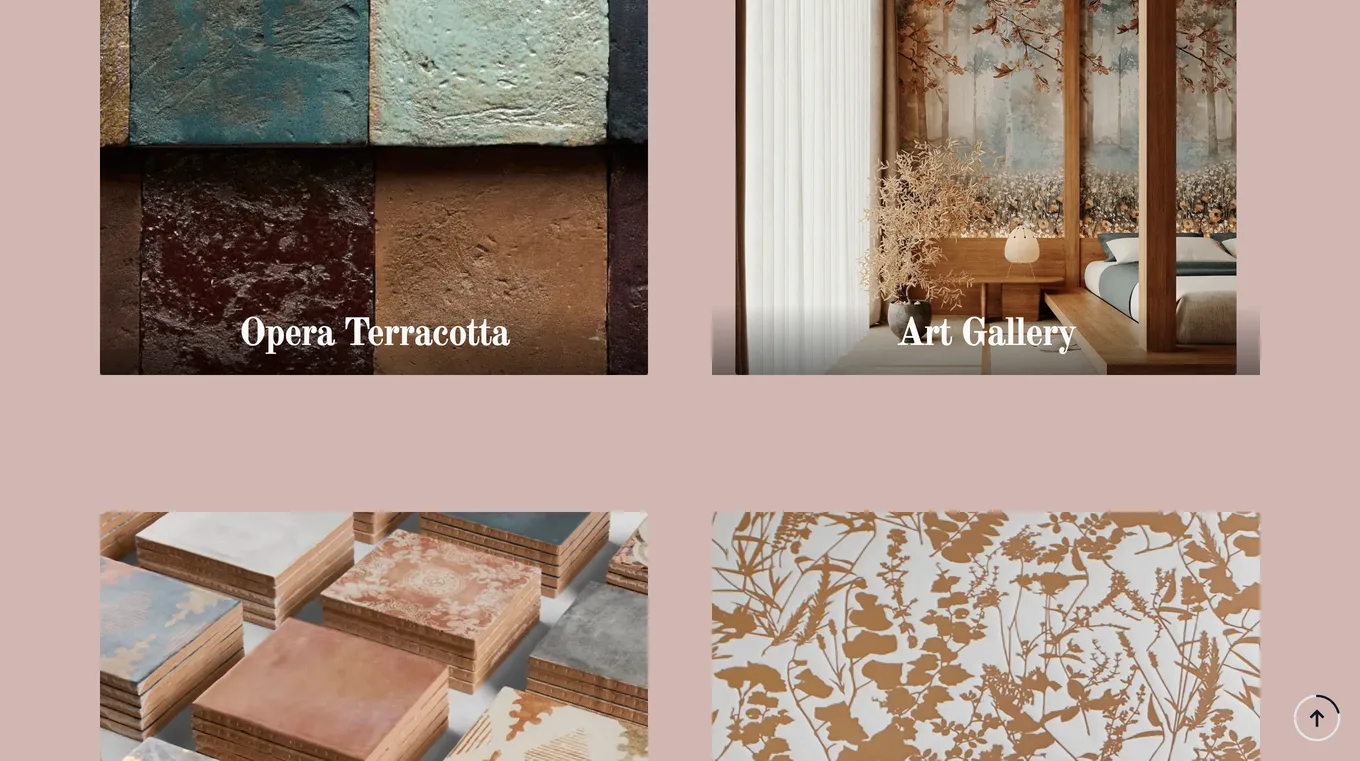 Índice de colecciones de la web de Paula Purroy con Opera Terracotta y Art Gallery