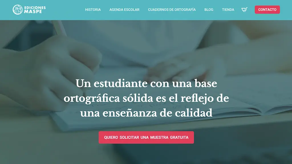 Web corporativa y tienda online de Ediciones Maspe