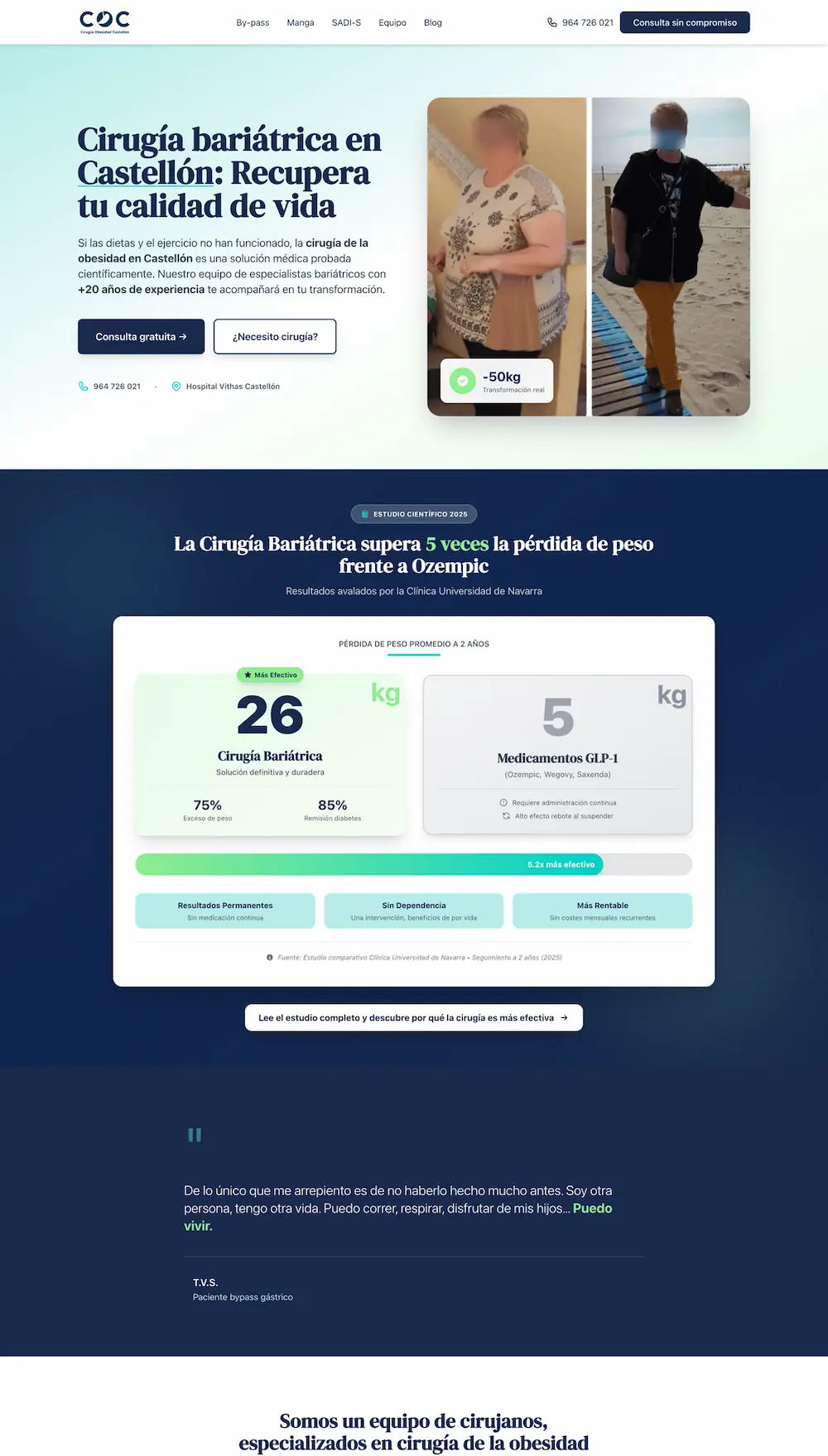 Propuesta de rediseño web para clínica de cirugía bariátrica
